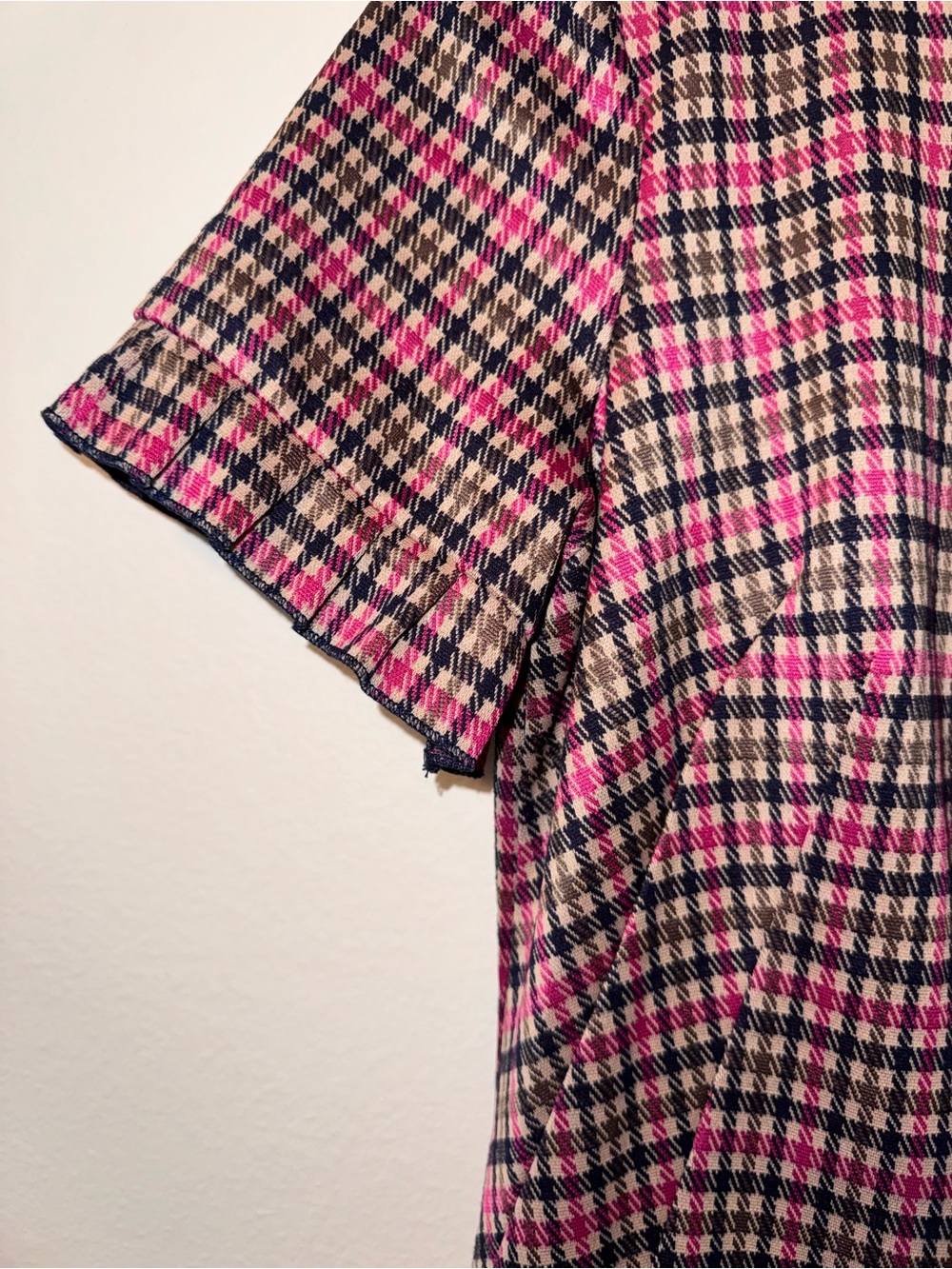 Tommy Hilfiger Pink Plaid Mini Shift Dress - Picture 4 of 9